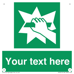 Custom Break Glass Sign